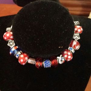 Trinity bracelet (red white blue)