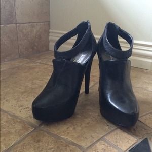 Black high heel JS bootie