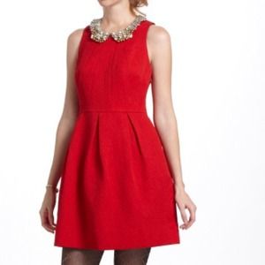 Red Anthropologie Dress