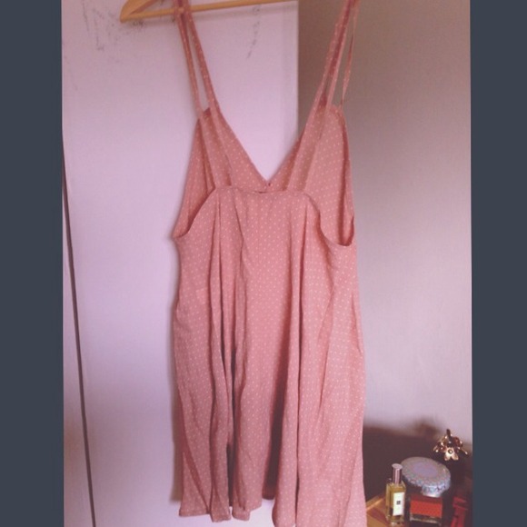 Brandy Melville Dresses Brandy Melville Pink Polka Dot Dress Poshmark