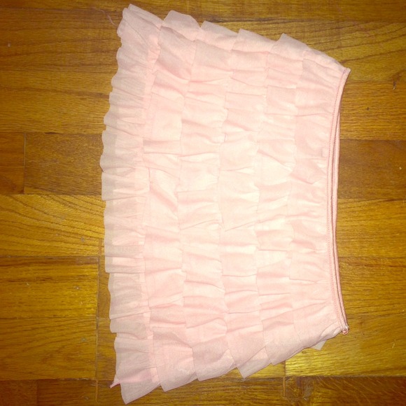 Baby pink ruffle skirt  💗