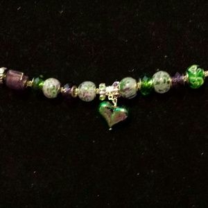Trinity bracelet (green heart)