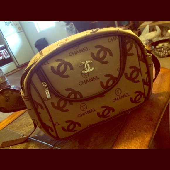 Chanel makeup bag