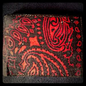 Bandana print wallet