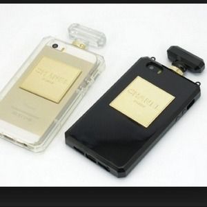 Chanel iphone perfume cover in black