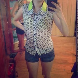 Short sleeve button down.