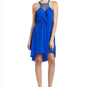 Rebecca Taylor Blue NWOT high low silk dress.
