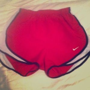 Red nike shorts, new without tags.