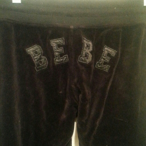 bebe Velour Track Pants