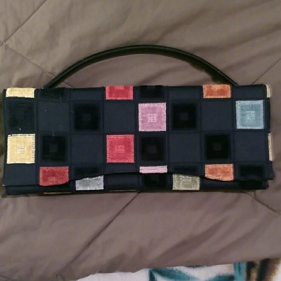 Beautiful black and colored Lewis clutch