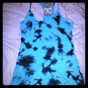 Blue Tie Die Tank