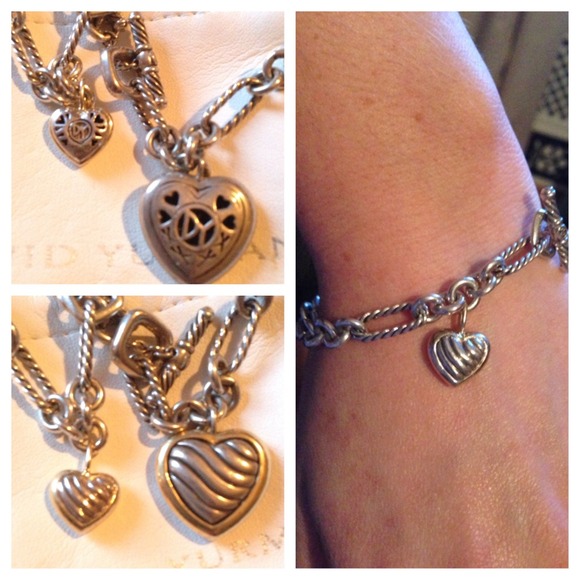 David Yurman Figaro Heart Necklace & Bracelet Set - Picture 3 of 4