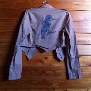 Steampunk military crop jacket