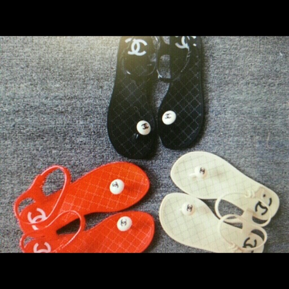 Red jelly bean chanel sandal size 40