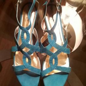 Blue sandals