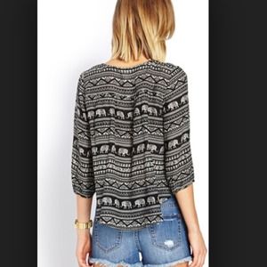 Elephant blouse top