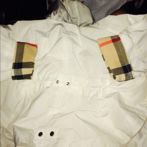 Little girls burberry poncho jacket with hood