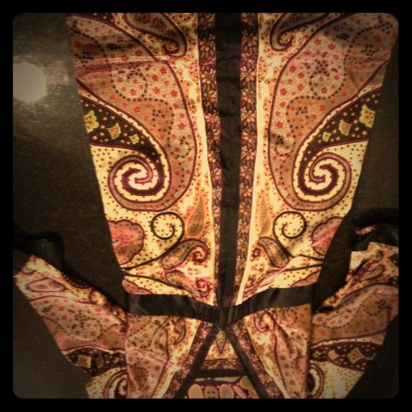 Silk, paisley maternity dress