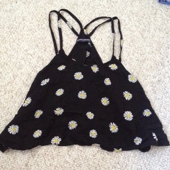 Brandy melville daisy double strap tank top