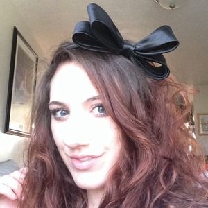Adorable black bow headband