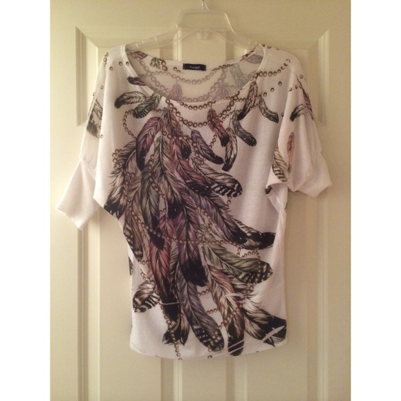 Unique feather shirt