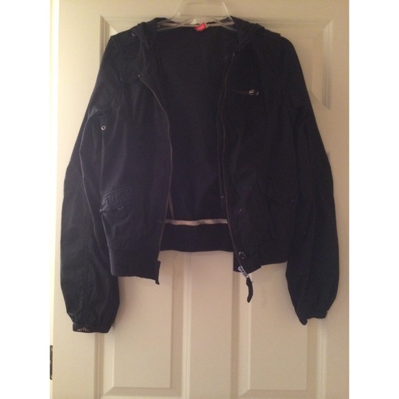 Stylish plain black jacket