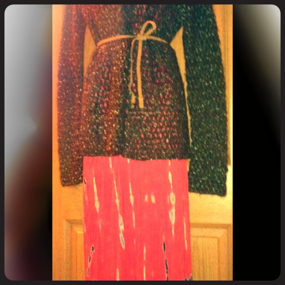 Free People Cardigan & Maxi Dress