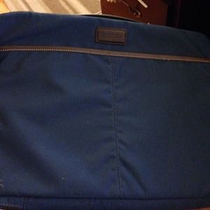 Coach Navy Blue Small Laptop Bag