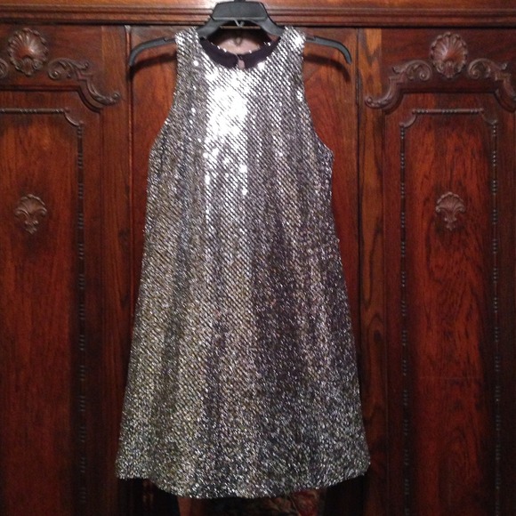 All That Jazz Silver Sparkle Party Dress!