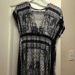 Full length print dress for summer