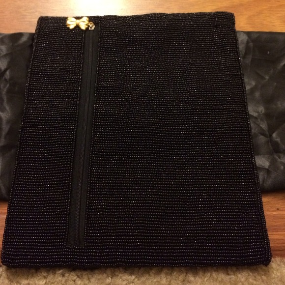 Betsey Johnson Beaded lipstick clutch... - Picture 2 of 5