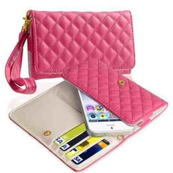 Hot Pink Iphone 5/5S Wristlet