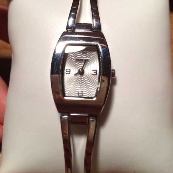 Silver Fossil watch