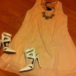 Casual Summer Peach Dress