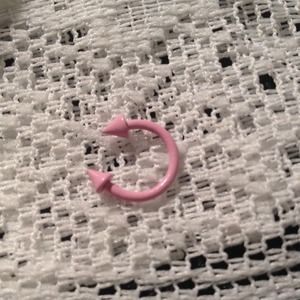 Pink lip ring
