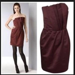 French Connection origami strapless dress