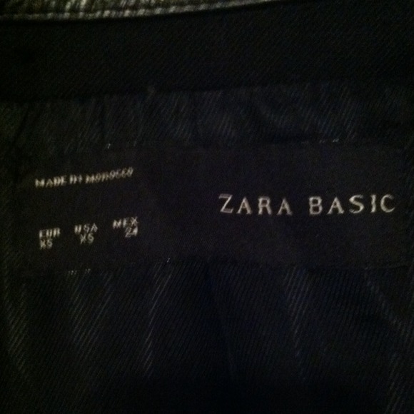 -*SOLD ON EBAY*- Zara leather and wool biker coat - Picture 4 of 4