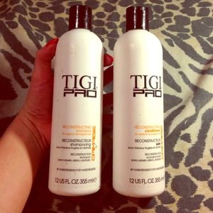 TIGI PRO reconstruction shampoo and conditioner