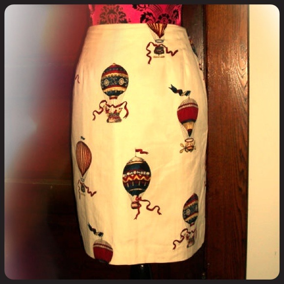 Hot Air Balloon Pencil Skirt