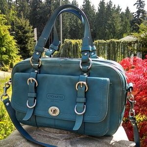 VINTAGE COACH LEGACY GARCIA LEATHER SATCHEL