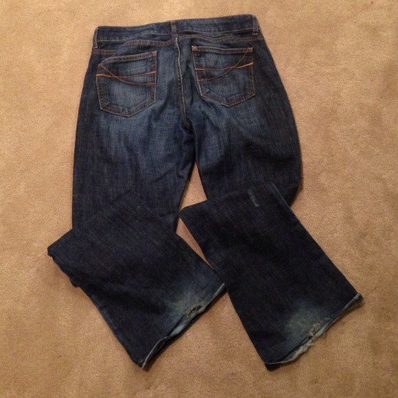 Gap curvy low rise jeans Dark "worn look"