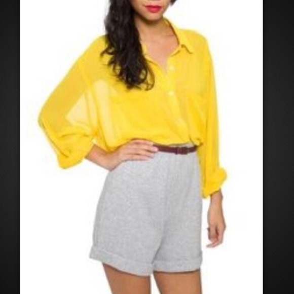 🤑SOLD🤑 American Apparel High Waist Gym Shorts - Picture 3 of 3