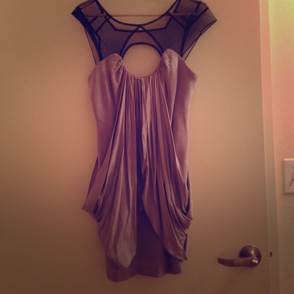 Gray Bebe drape dress - Picture 1 of 2