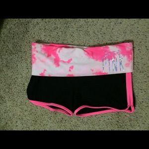 New victoria secret pink yoga shorts