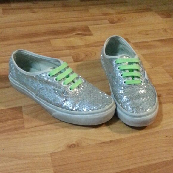 Sequin silver vans - Picture 1 of 3