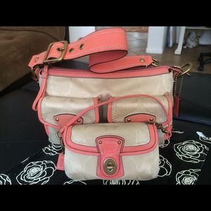 Coach handbag and wristlet