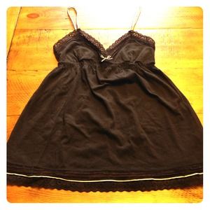 Chocolate Brown Babydoll Tank