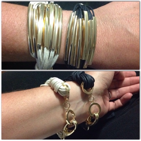 ❌BUNDLED❌Ivory gold bar bracelet - Picture 2 of 2