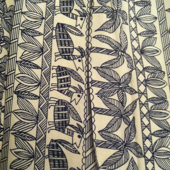 ๐HP2X๐ Vintage Aztec Print Pleated Skirt๐ - Picture 3 of 4