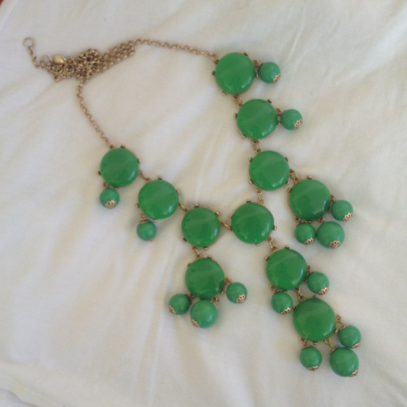 Green Bauble Necklace "jCrew" INSPIRED